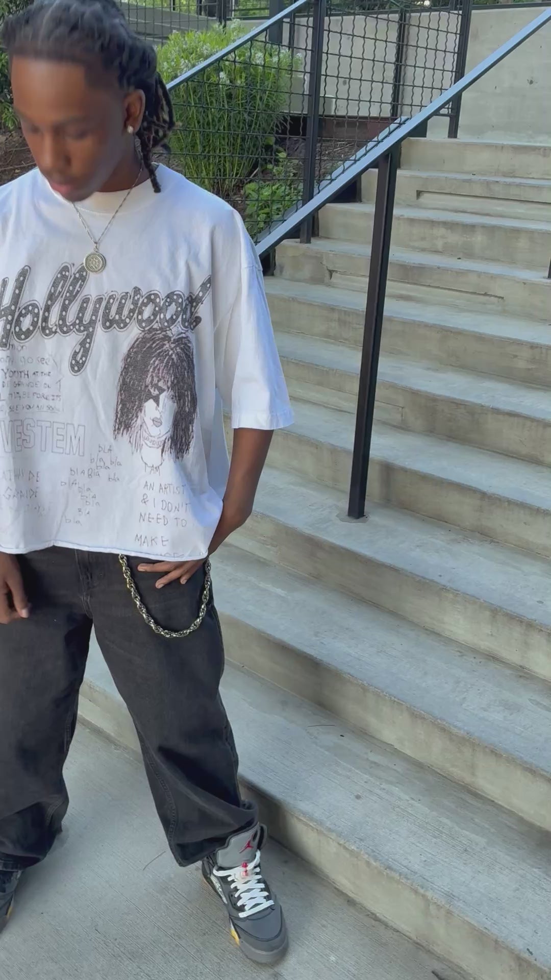 “HOLLYWOOD SCHIZO” THROW AWAY TEE
